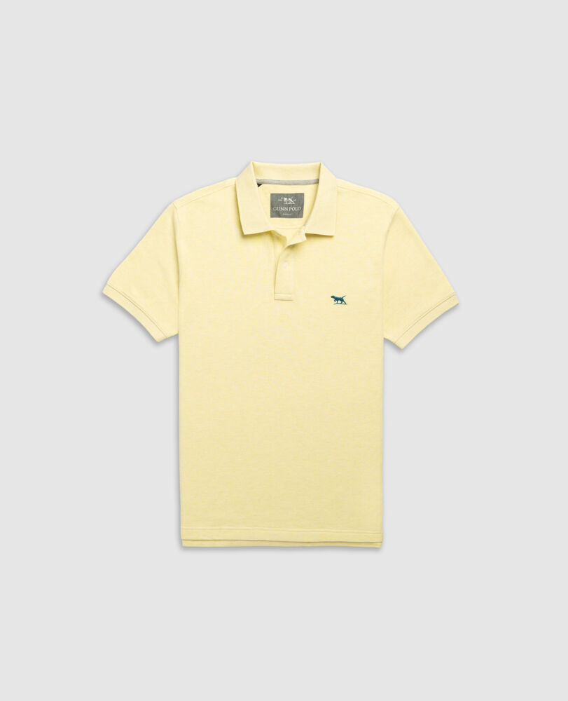 The Gunn Sports Fit Polo, LEMON MYRTLE, Flat Lay