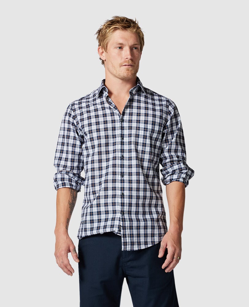 Mount Albert Sports Fit Shirt, NAUTICAL, Front