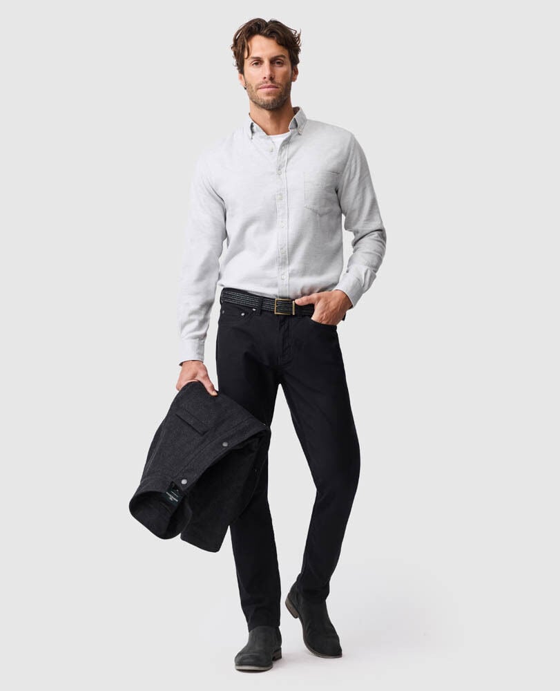 Barrhill Sports Fit Shirt, SILVER, Off Front