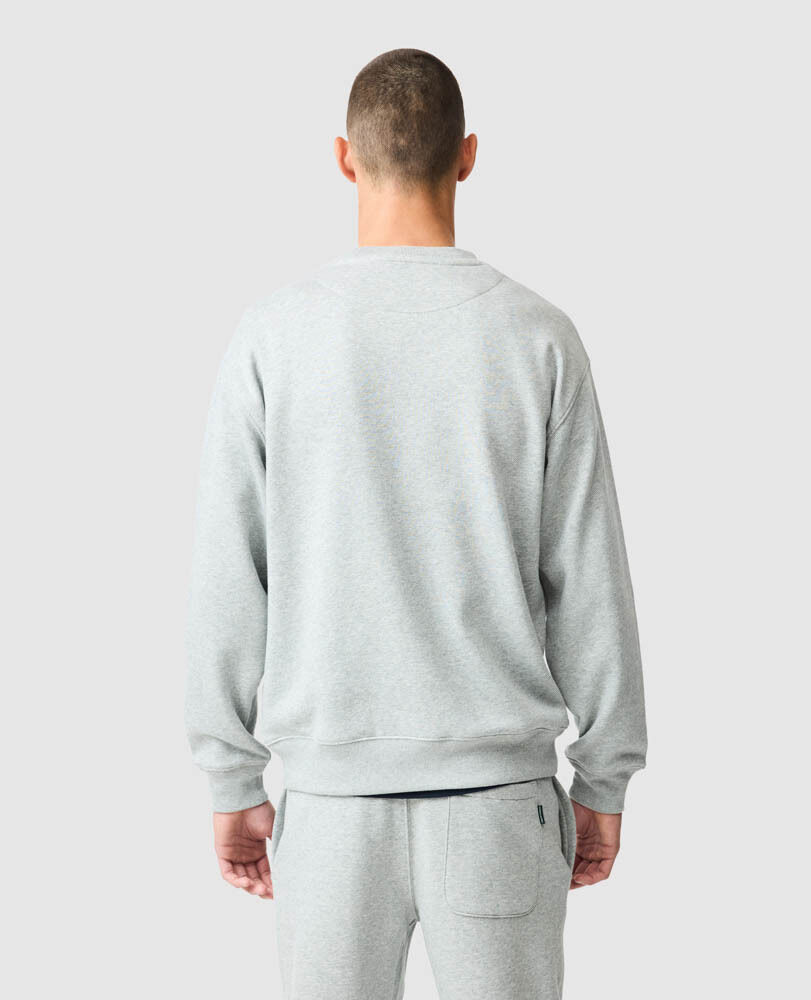Otago Crew Neck Sweat, SLATE, Back