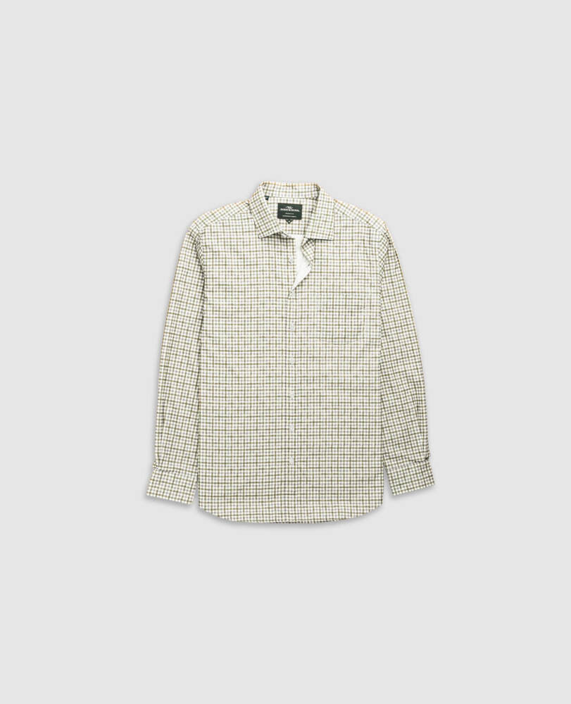 Gledknowe Sports Fit Shirt, OLIVE, Flat Lay