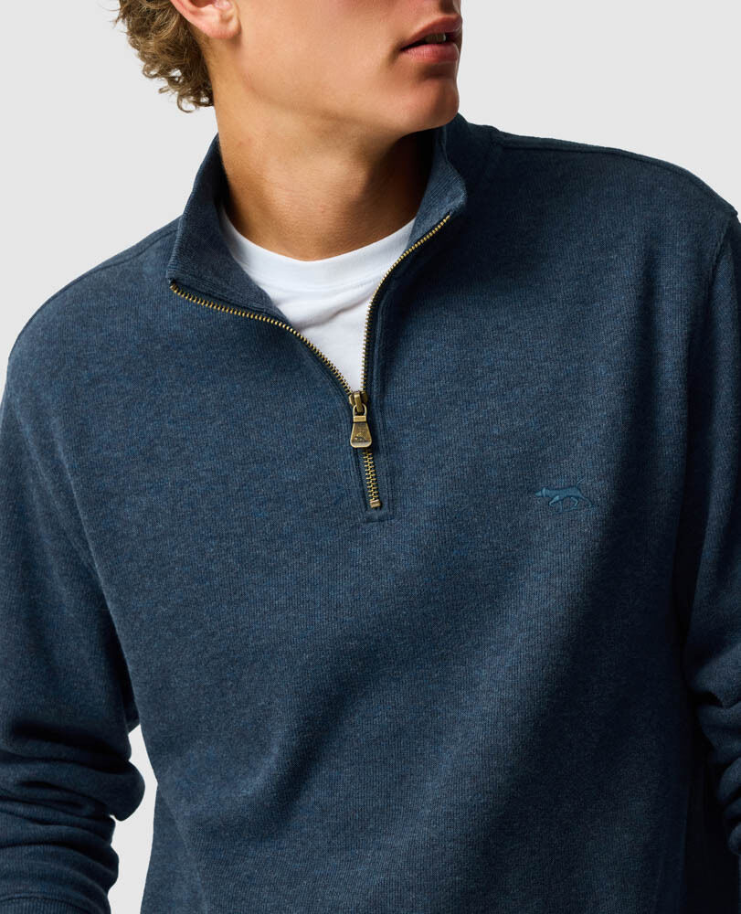 Sweatshirt col 1/4 zip alton ave, OCEAN FONC&Eacute;, Detail 3