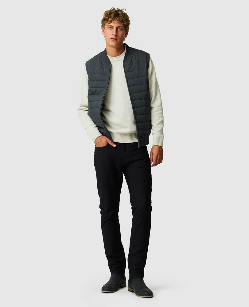 Woodside Vest, PEWTER, Off Front