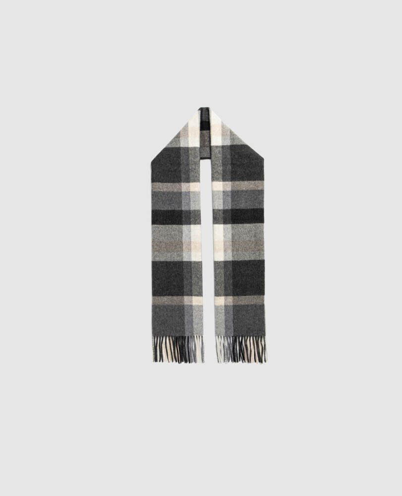 Jed Valley Scarf, GRIGIO, Off Front