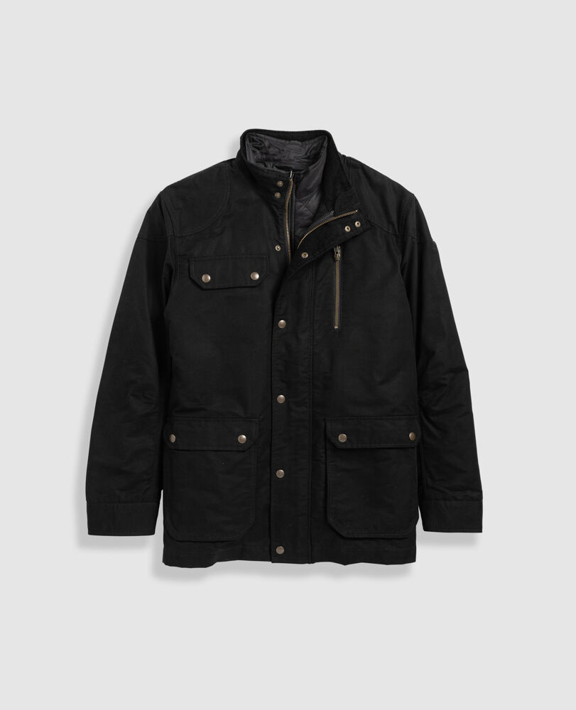 Harper Waxed Jacket, ONYX, Detail 2