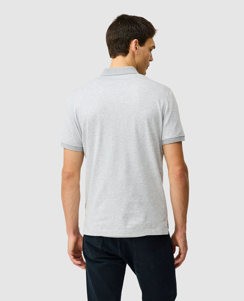 Chatto Creek Polo mit sportlicher Passform, ASCHGRAU, Back