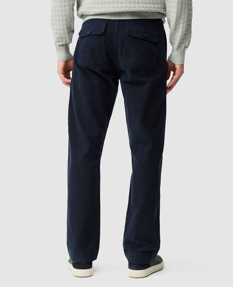 Clyde Relaxed Fit Pant, NAVY, Back