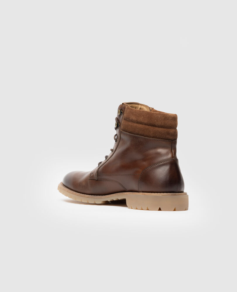 Clearbrooke Military Boot, COFFEE, Flat Lay