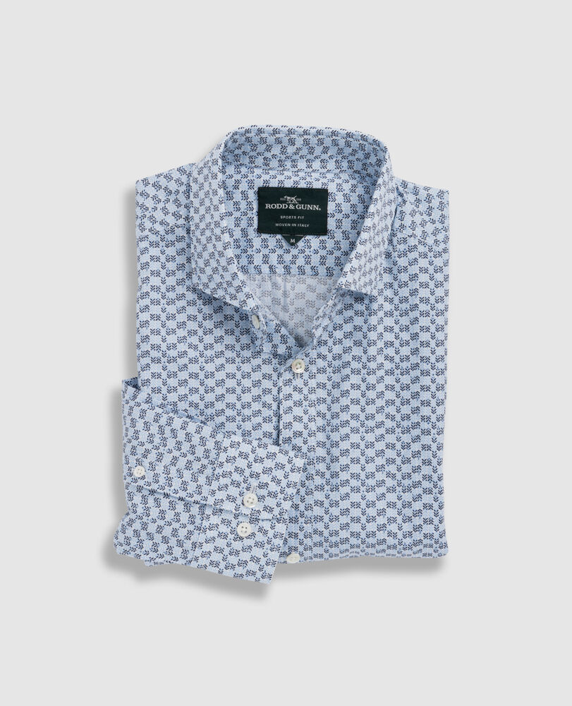 Pandino Sports Fit Shirt, CORNFLOWER, Flat Lay