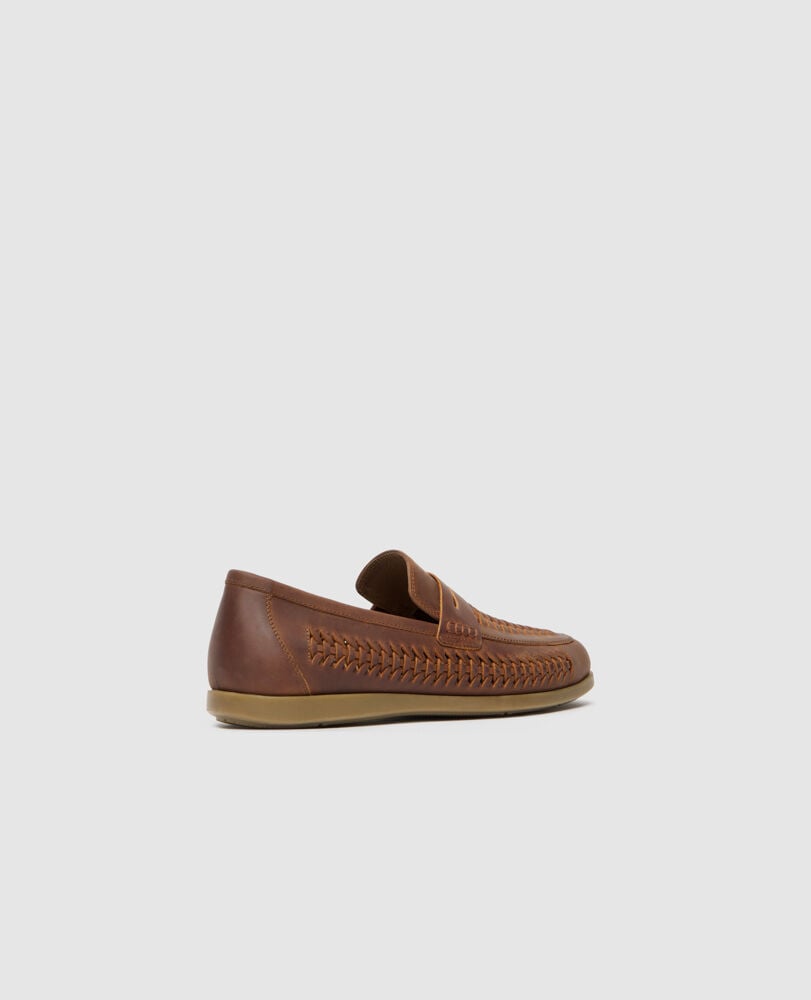 Gisborne Huarache Slip On, COFFEE, Back