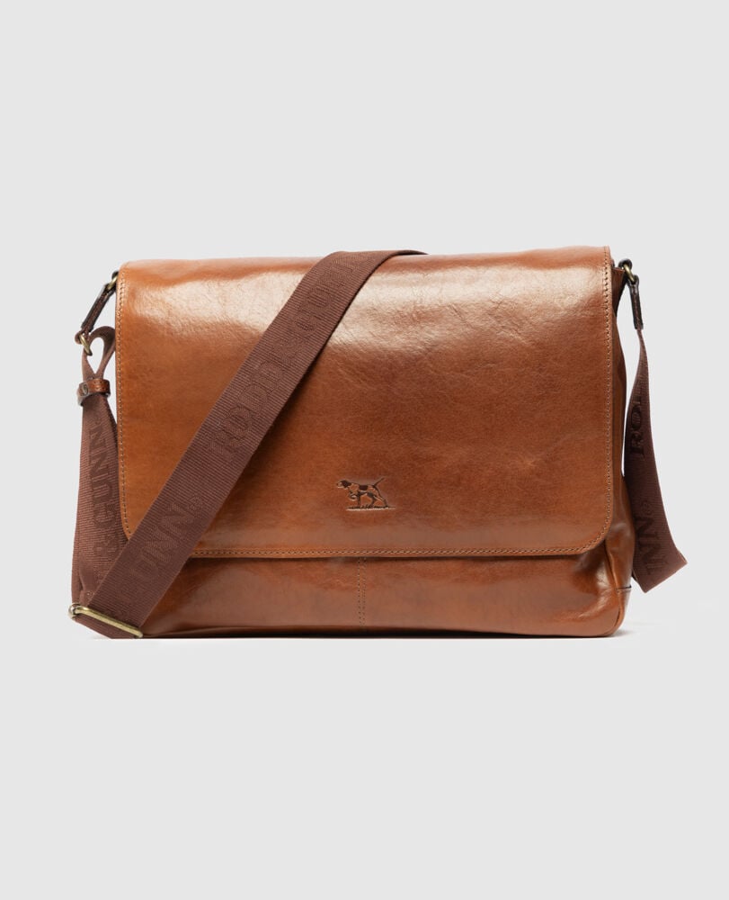 Cambridge Messenger Satchel, COGNAC, Front