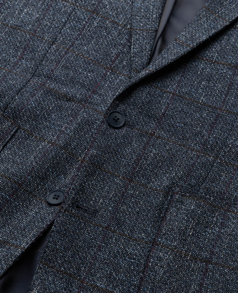 Selwyn Island Jacke mit sportlicher Passform, ZINN, Detail 2