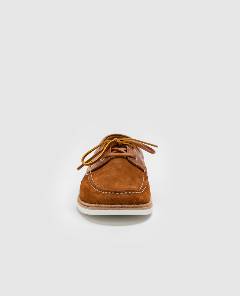 Brigham Street Boat Shoe, TAN, Detail 2