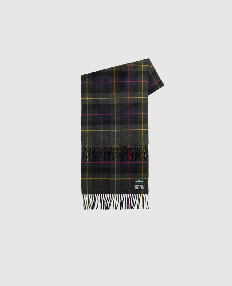 Jackman Scarf, NAVY GREEN MULTI, Front