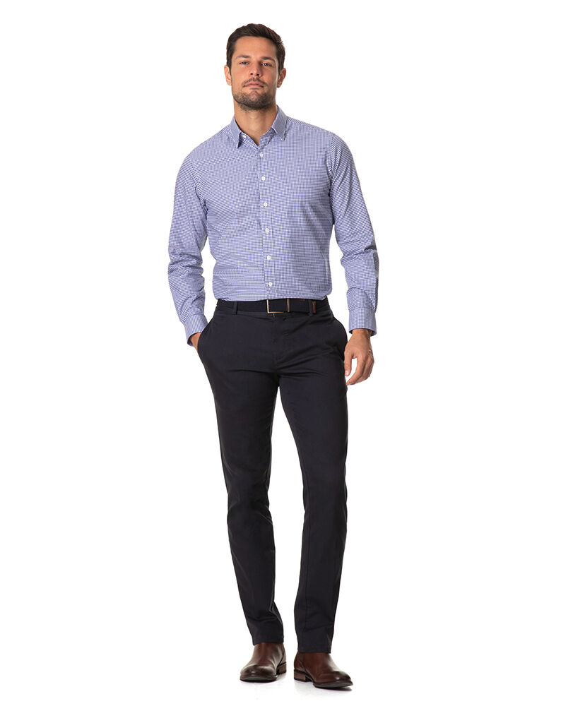 Montello Sports Fit Shirt, ROYAL, Off Front