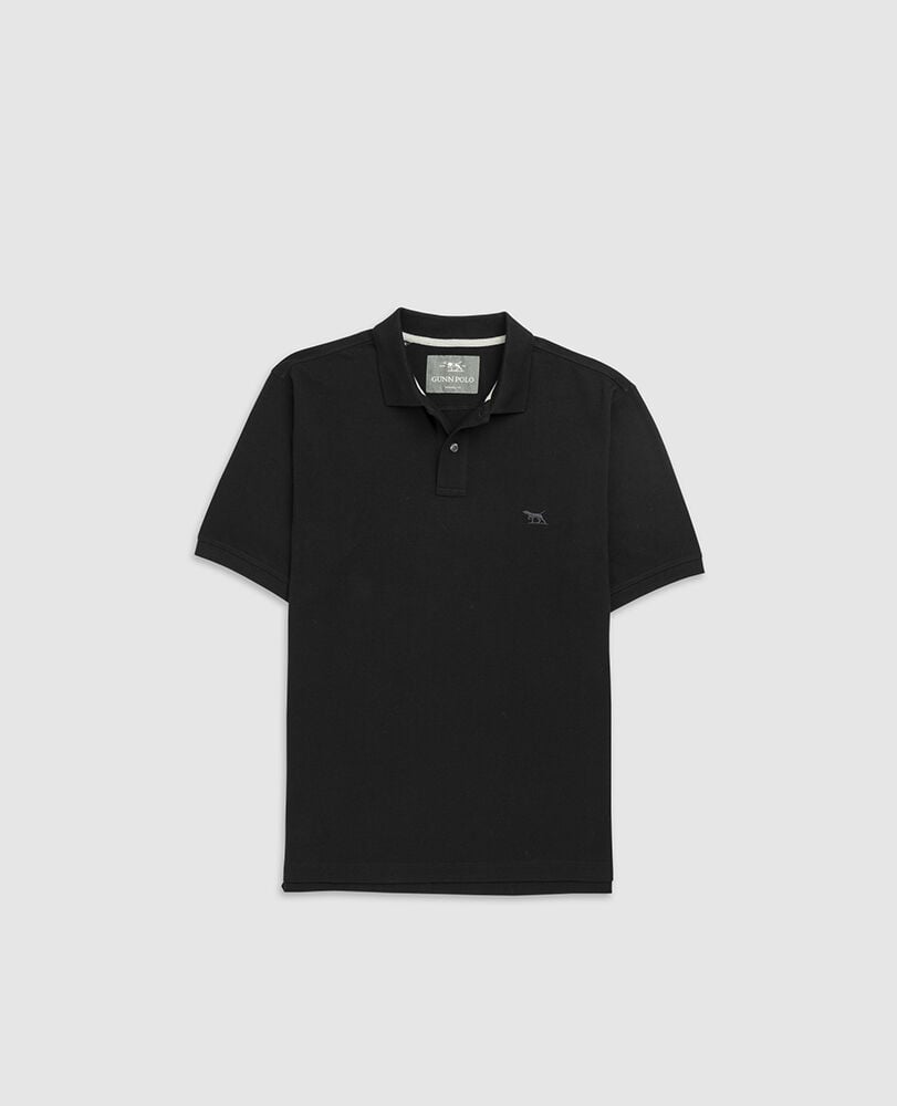 The Gunn Original Fit Polo, EBONY, Flat Lay