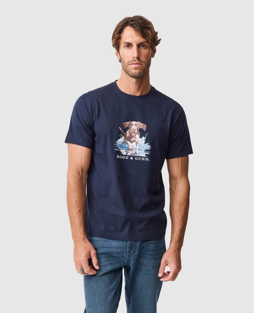 Gunner's Track T-Shirt , MIDNIGHT, Front