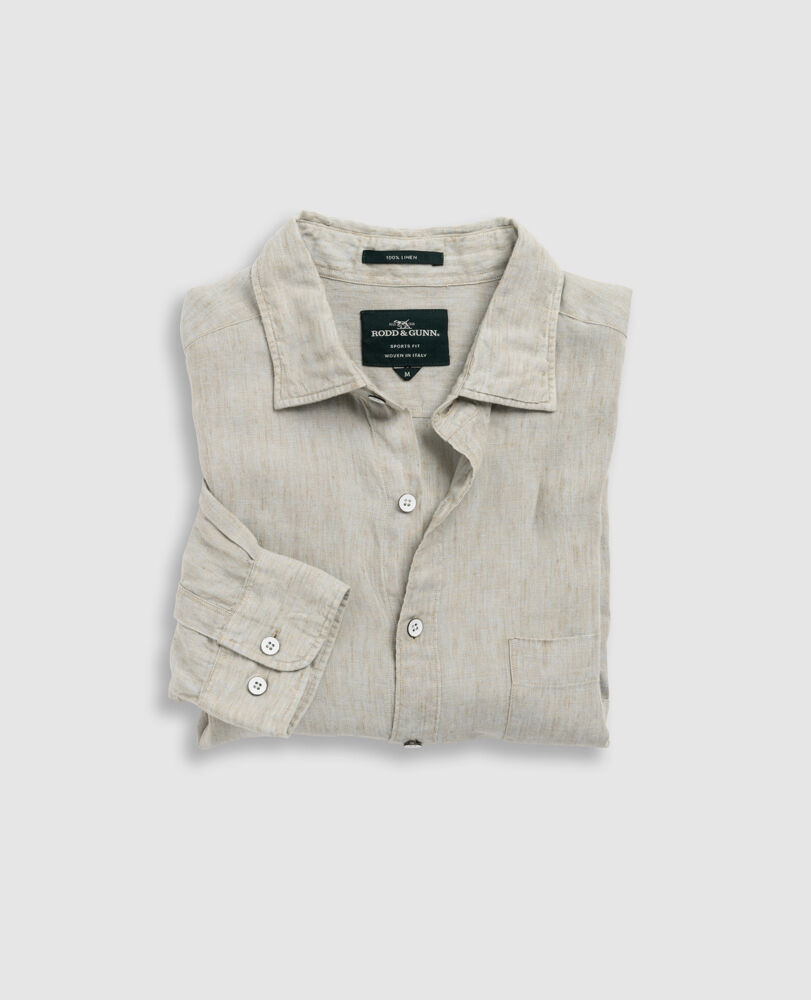 Chemise slim en lin Coromandel, LIN, Flat Lay