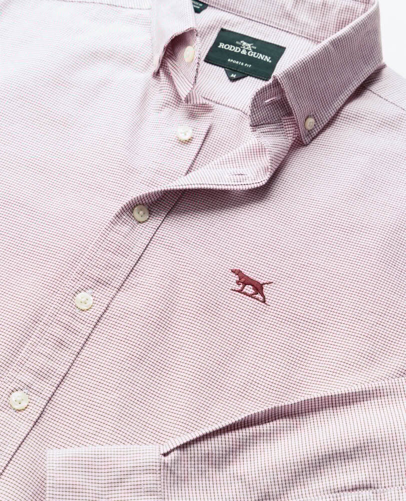 Gunn Oxford 2 Sports Fit Shirt, POPPY, Detail 2