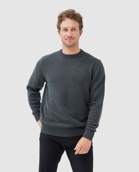 Gunn Crew Knit, CHARCOAL