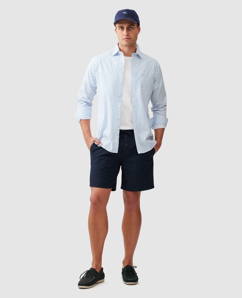 Gunn 7" Resort Short, MIDNIGHT, Off Front