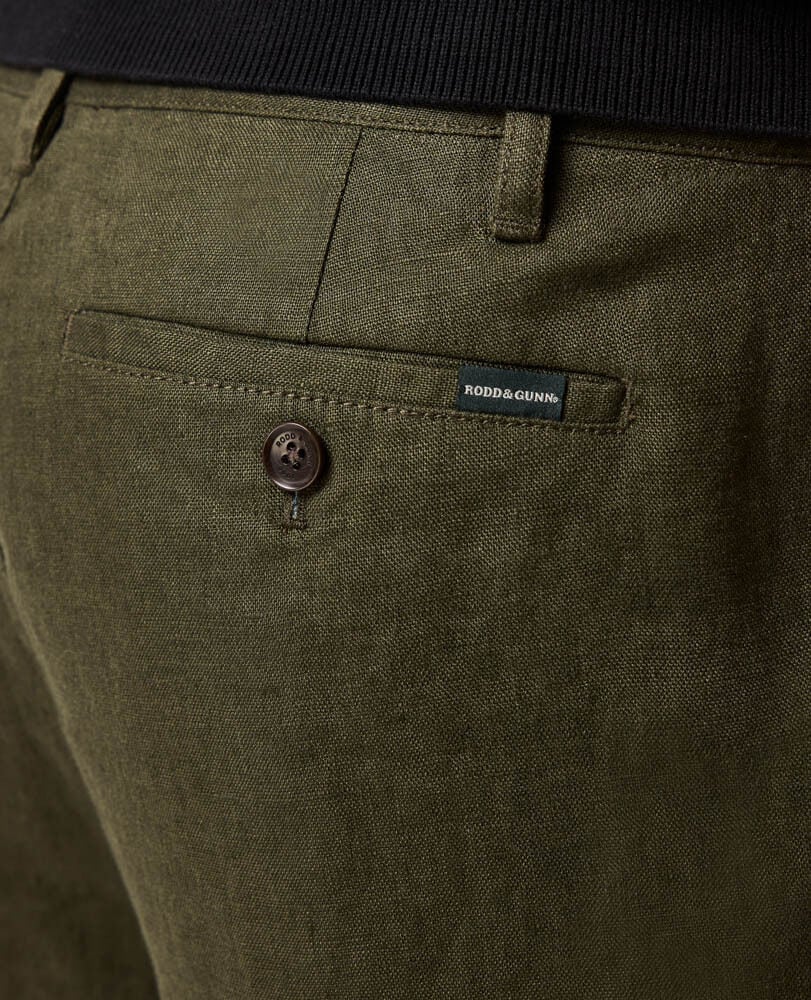 Short Longbeach, OLIVE FONC&Eacute;, Flat Lay