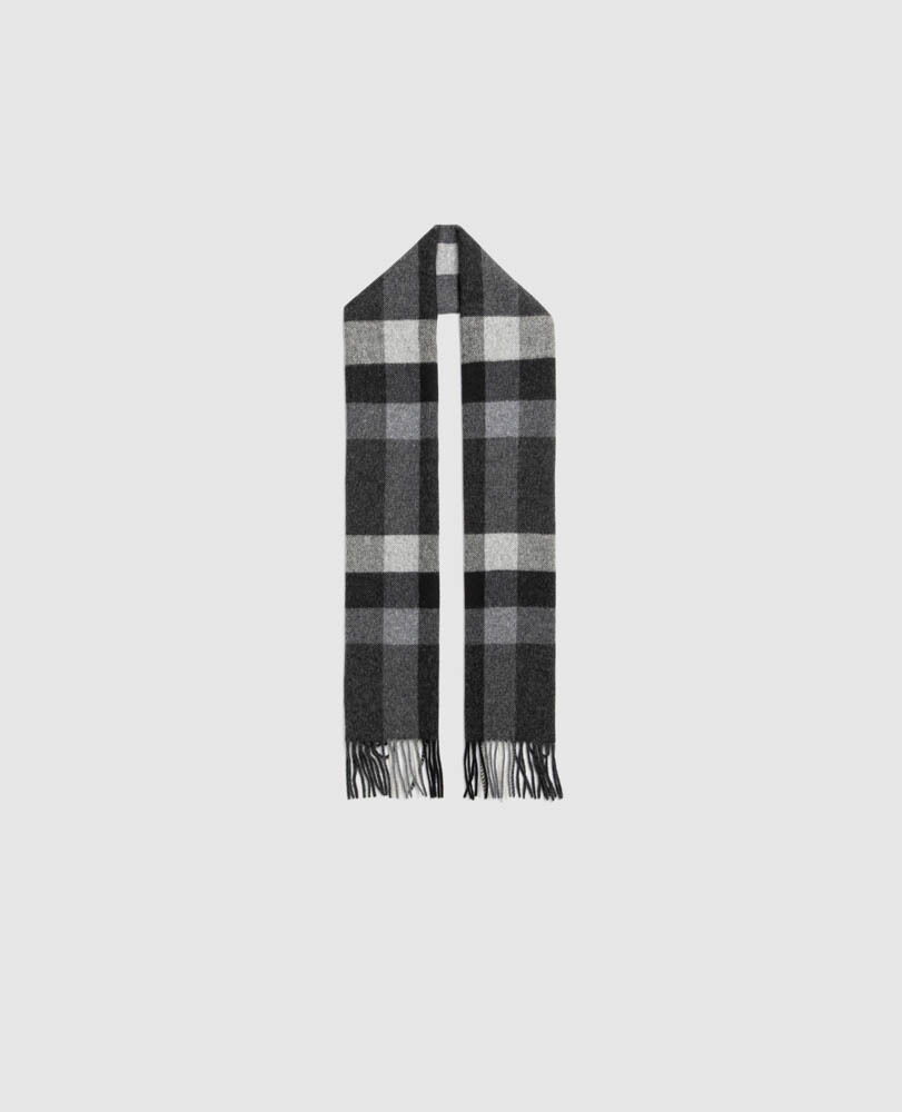 Jervois Road Scarf, NERO, Off Front