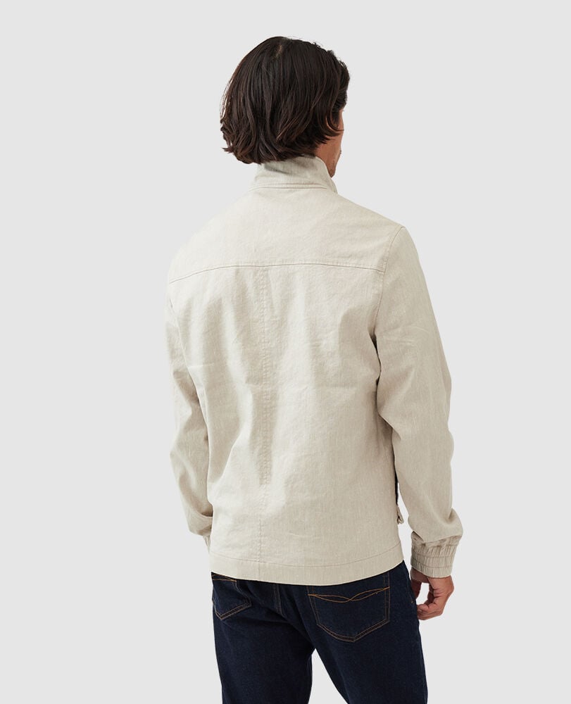 Twin Bridges Jacket, NATURAL, Back