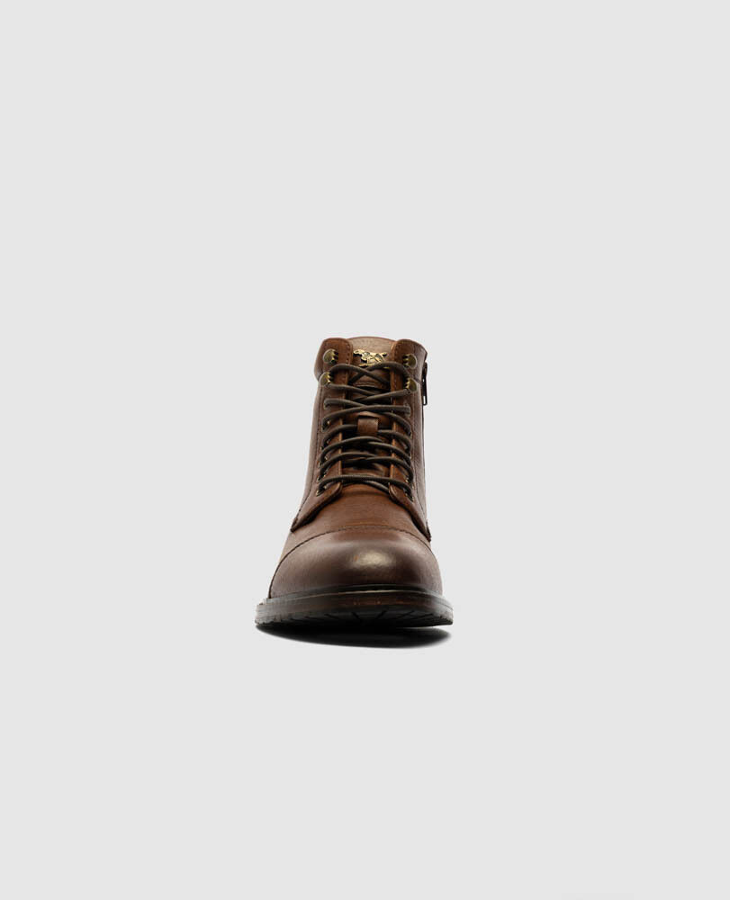 Glenorchy 1946 Military Boot, COGNAC, Detail 2
