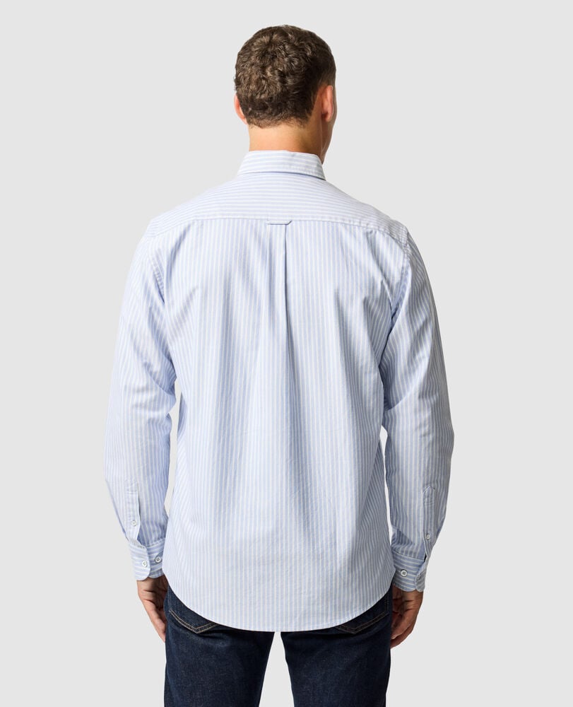 Gunn Oxford Stripe 4 Of Shirt, CHAMBRAY, Back