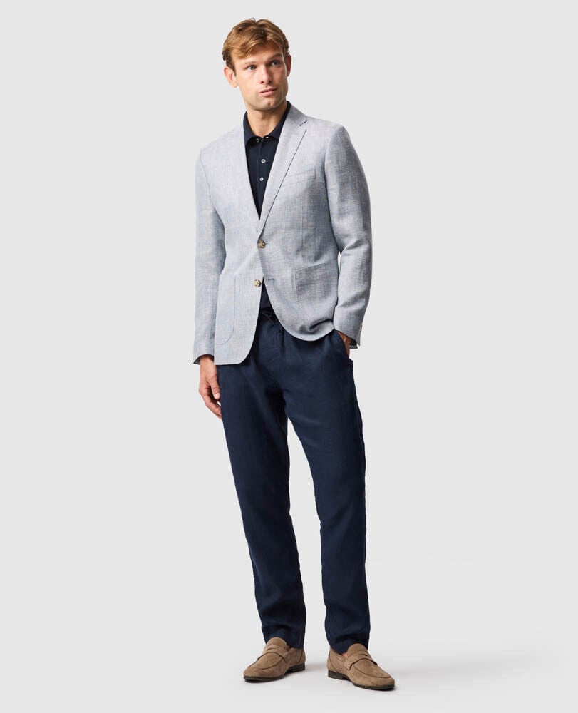 The Cascades Sports Fit Jacket, SKY, Off Front