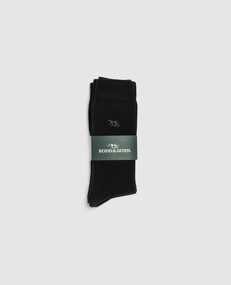 Dry Plains Three Pack Socks, ONYX, Off Front