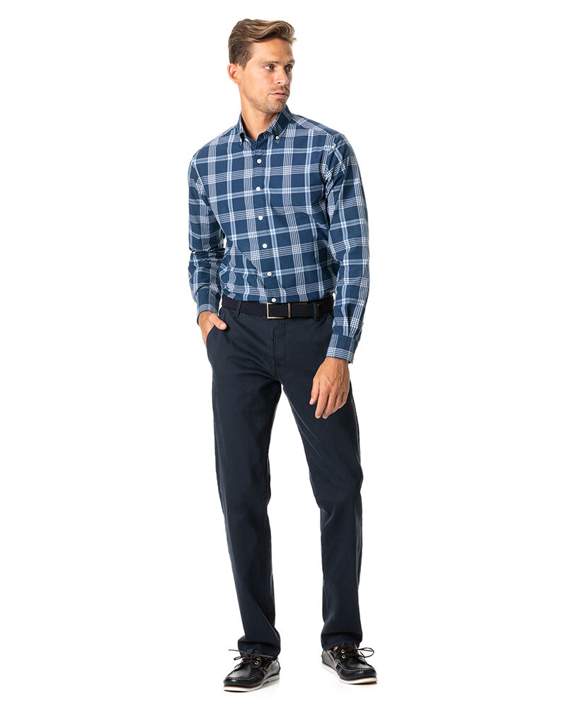 Allaman Sports Fit Shirt, MIDNIGHT, Off Front