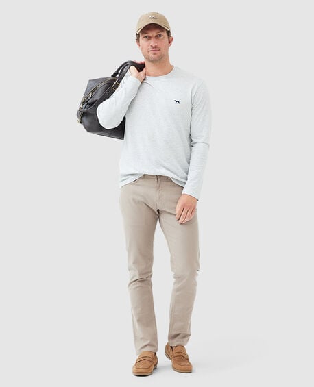 Ls Gunn T-Shirt , PEBBLE
