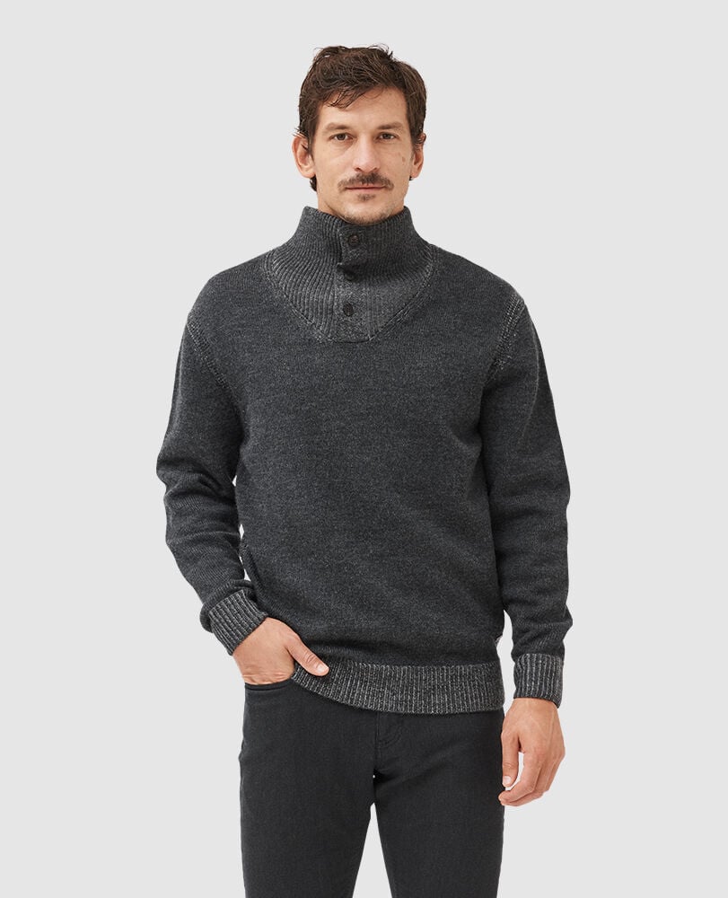 Studholme Knit, CHARCOAL, Front