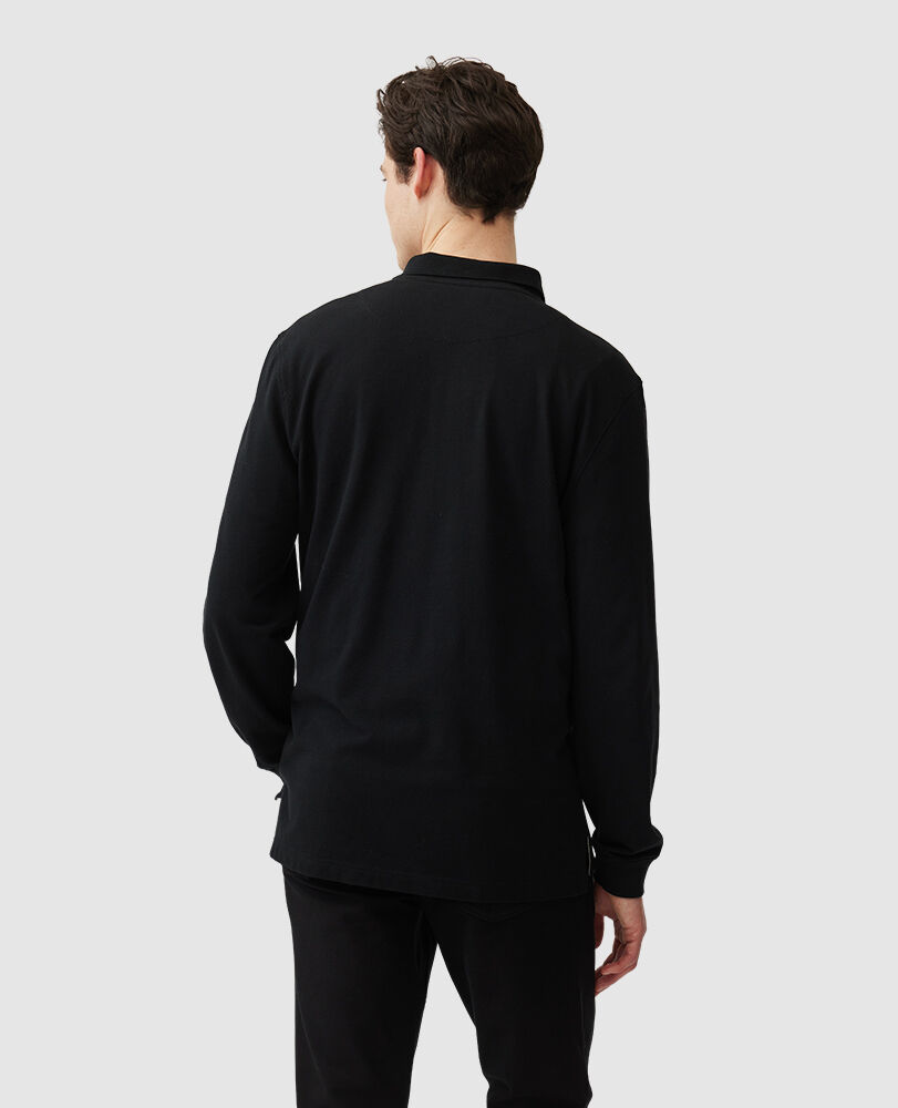 Ls Original Fit Gunn Polo, ONYX, Back