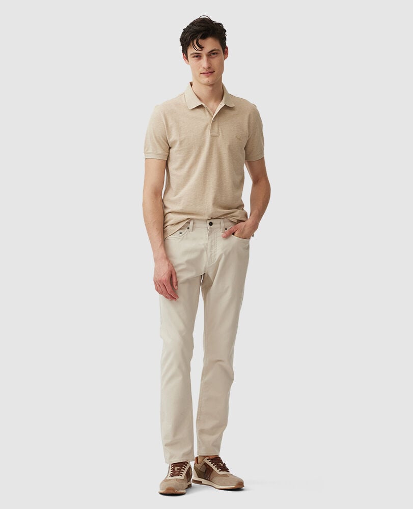 Gunn Lightweight Polo, OAT, Off Front