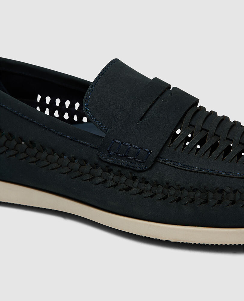 Gisborne Huarache Slip On, INDIGO, Detail 3