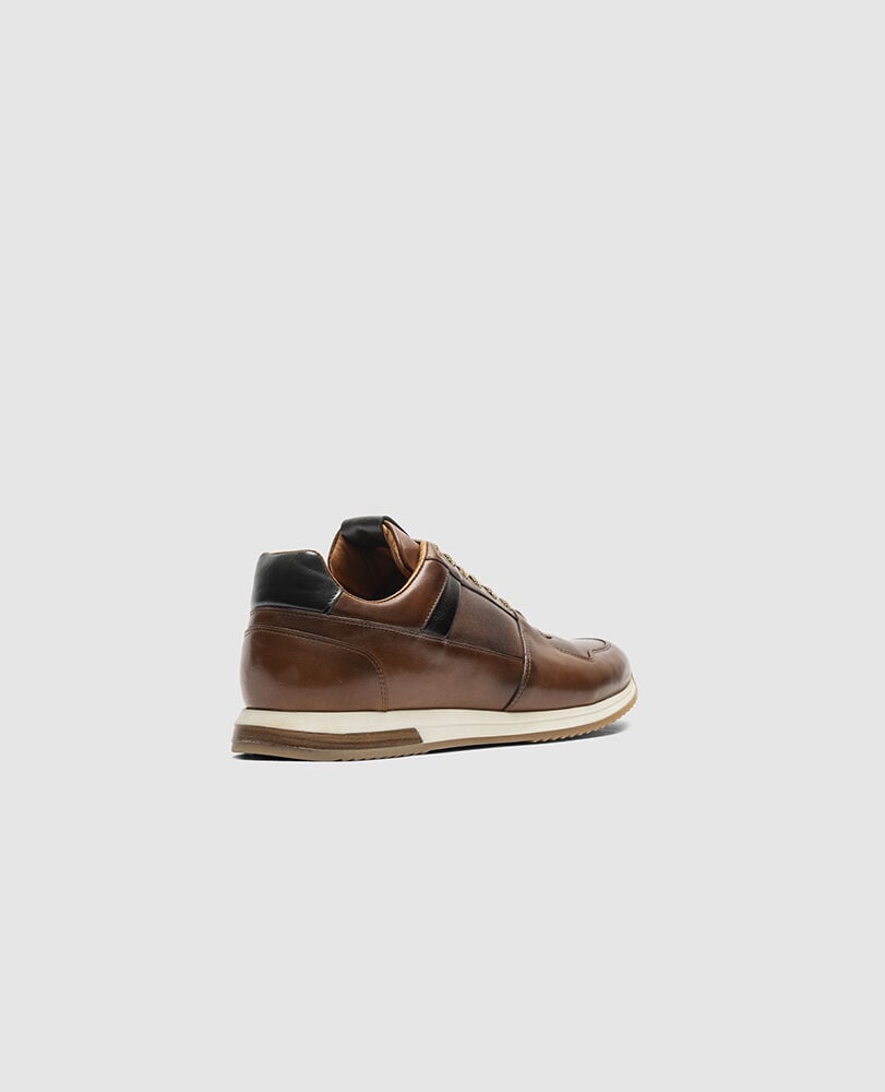 Plimmerton Sneaker, COGNAC, Back