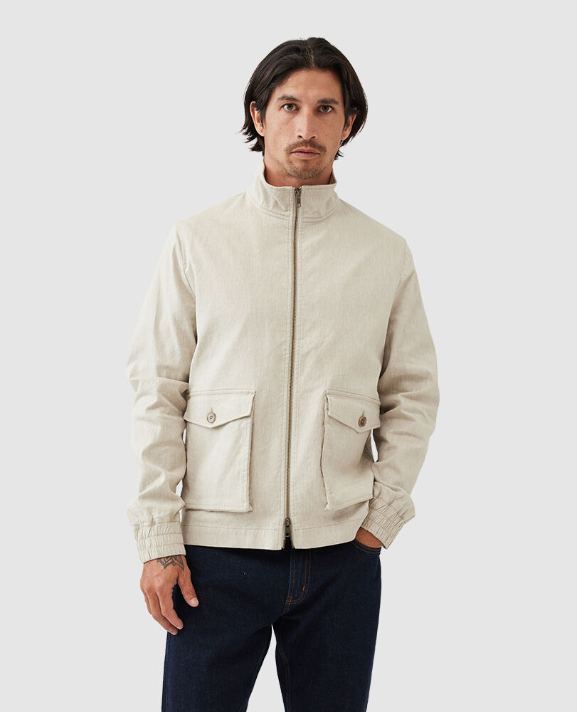 Twin Bridges Jacket, NATURAL, Front