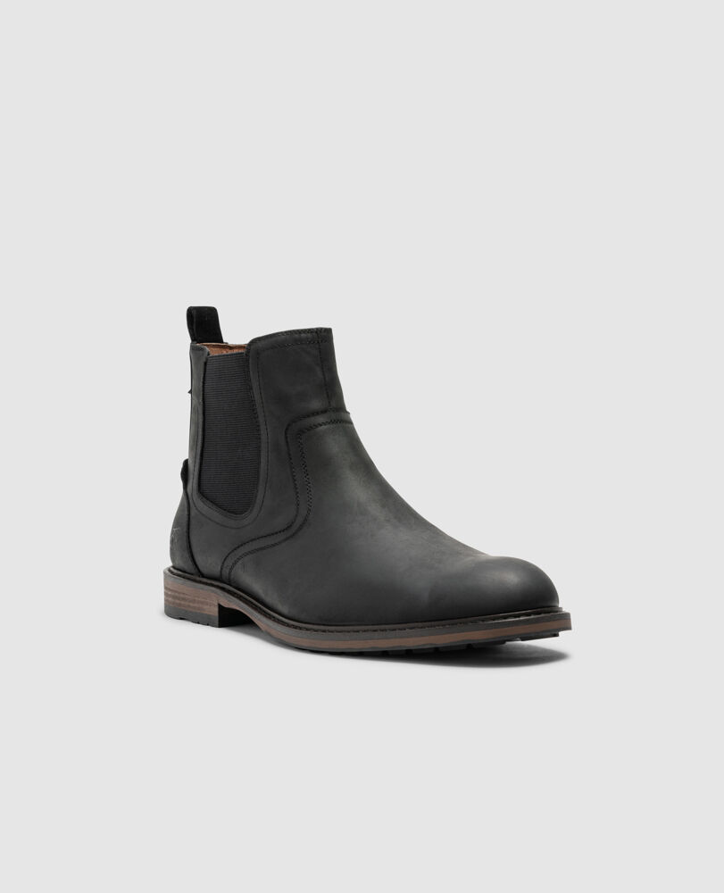 Dargaville Chelsea Boots, ONYX, Off Front