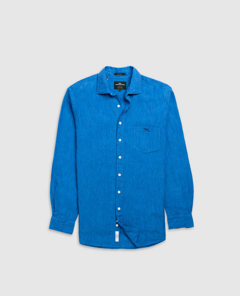 Coromandel 2 Sports Fit Shirt, CYAN, Flat Lay