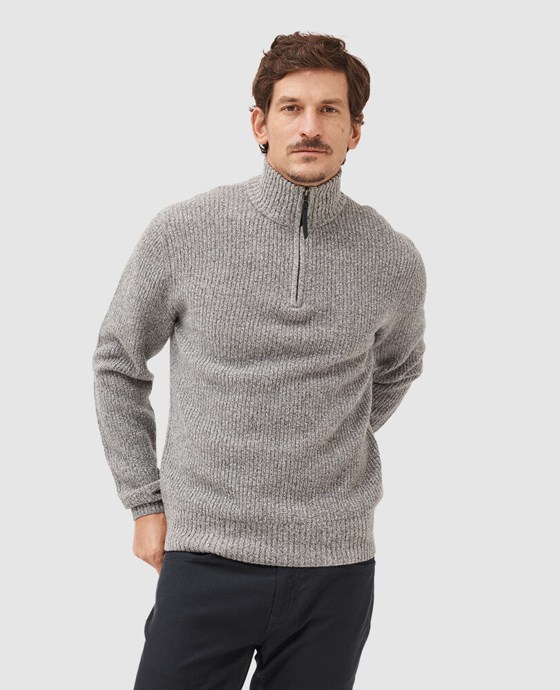 Robbies Road Knit, ASPHALT, Front