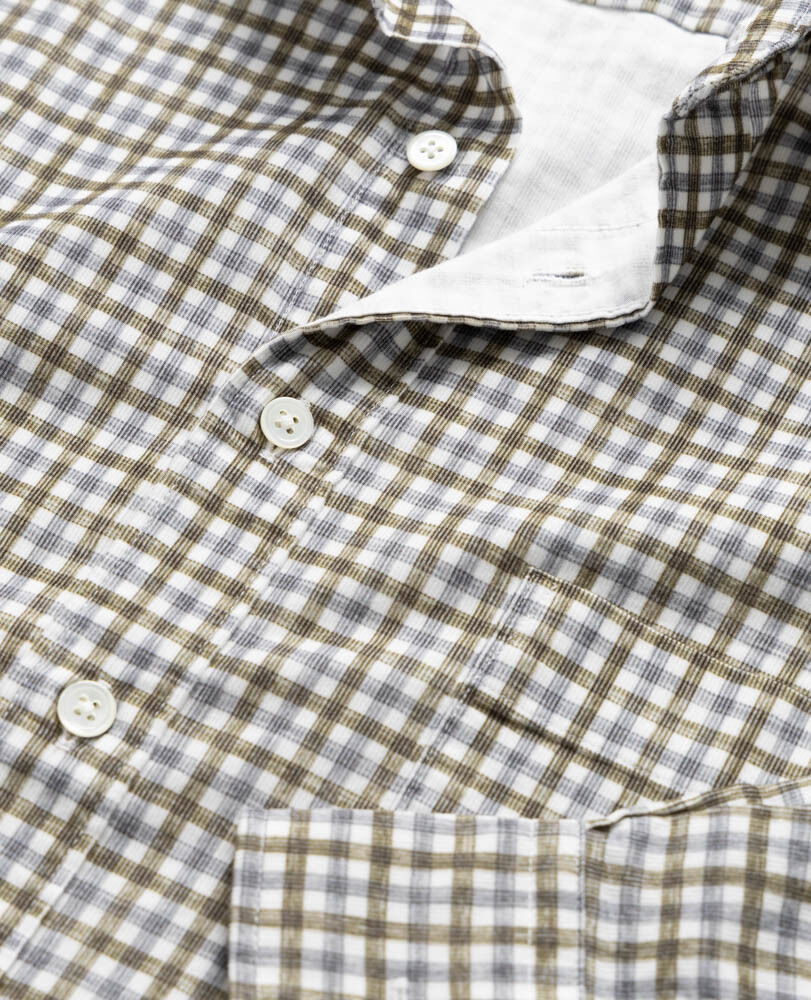 Gledknowe Sports Fit Shirt, OLIVE, Detail 2