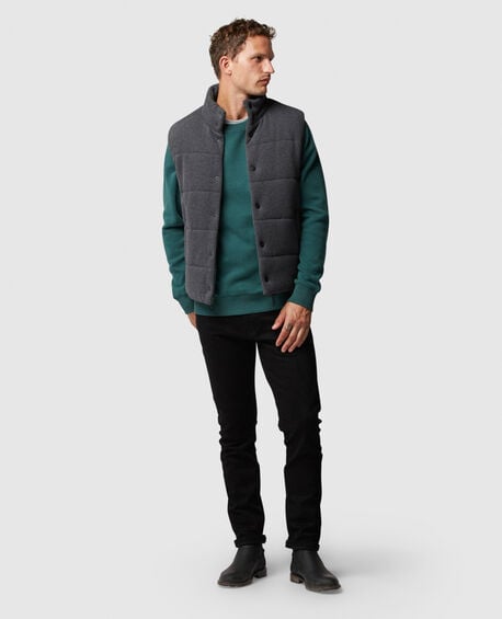 Gunn Crew Neck Sweat, EVERGREEN