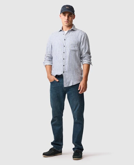 Port Charles Sports Fit Shirt, DEEP OCEAN