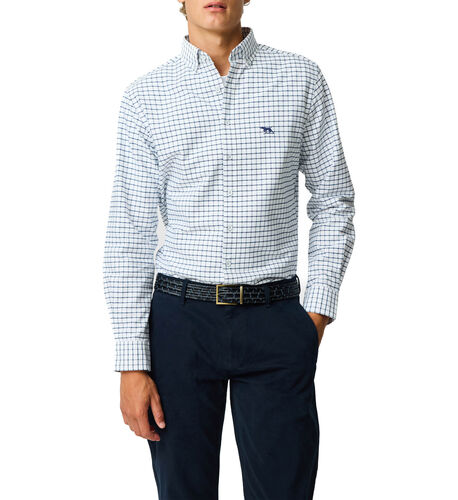 Oxford Valley Check Shirt, MARINE