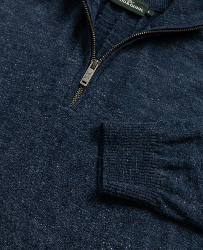 Fortrose 1/4 Zip Knit, MIDNIGHT, Detail 2