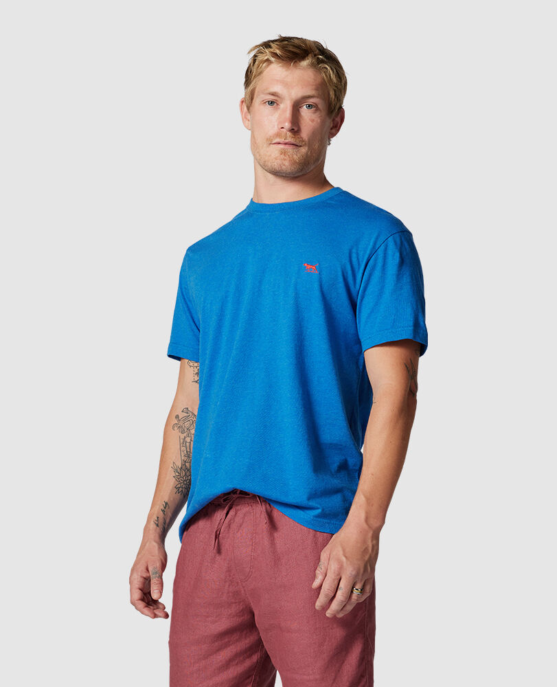 The Gunn T-Shirt  · Azure XL, AZURE, Front