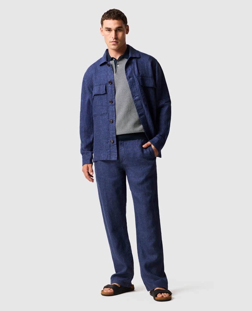 Spencer Bay Pant, MARINE, Off Front